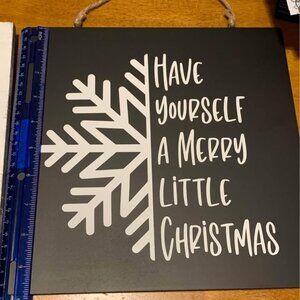 Merry Little Christmas sign